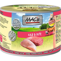 Produktbild von MAC's Katzen-Nassfutter Kalb und Pute getreidefrei 6 x 200 g - 6 x 200 g