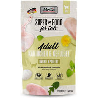 Produktbild von MAC's Katzen Nassfutter Kaninchen und Geflügel mit Löwenzahn 12x100g