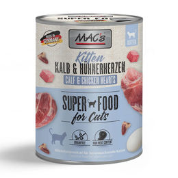 MAC's Katzen Nassfutter Kitten Kalb und Huhn Getreidefrei 6 x 800 g - 6 x 800 g – Bild 1 von 5