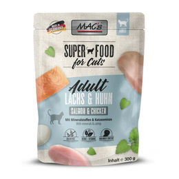 MAC's Katzen Nassfutter Lachs & Huhn Adult Getreidefrei Hoher Fleischanteil 6 x 300 g - 6 x 300 g – Bild 1 von 2