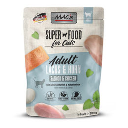 Produktbild von MAC's Katzen Nassfutter Lachs & Huhn Getreidefrei mit hohem Fleischanteil 6x300g