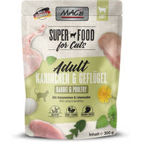 Produktbild von MAC's Katzen Nassfutter Pouch Kaninchen & Geflügel Adult Getreidefrei mit hohem Fleischanteil 6x300g - 6 x 300 g