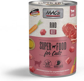 Produktbild von MAC's Katzen Nassfutter Rind Adult Getreidefrei 12x400g