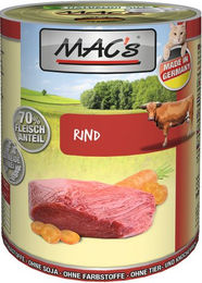 Produktbild von MAC's Katzen-Nassfutter Rind getreidefrei 6 x 400 g Dose - 6 x 400 g