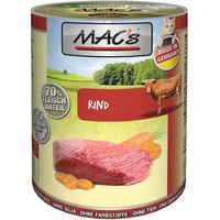 Produktbild von MAC's Katzen-Nassfutter Rind getreidefrei 6 x 400 g Dose - 6 x 400 g