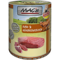 Produktbild von MAC's Katzen-Nassfutter Rind und Geflügel Getreidefrei 6 x 400 g - 6 x 400 g