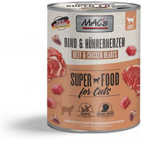 Produktbild von MAC's Katzen Nassfutter Rind und Hühnerherzen Adult 12x800g