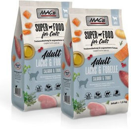Produktbild von MAC's Katzen Trockenfutter Adult Lachs & Forelle 2x1,5 kg - 2 x 1,5 kg