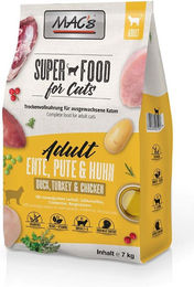 Produktbild von MAC's Katzenfutter Adult Ente Pute und Huhn 2x7kg