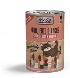 MAC's Katzenfutter Huhn Ente Lachs 6x400g – Bild 1 von 1
