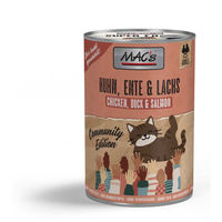 Produktbild von MAC's Katzenfutter Huhn Ente Lachs 6x400g