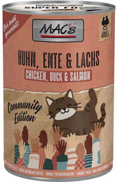 MAC's Katzenfutter Huhn Ente und Lachs 6x400g – Bild 1 von 2