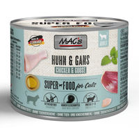 Produktbild von MAC's Katzenfutter Huhn & Gans Getreidefrei mit hohem Fleischanteil 6 x 200 g - 6 x 200 g