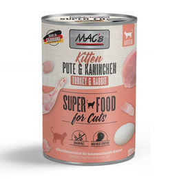MAC's Katzenfutter Kitten Pute & Kaninchen Getreidefrei 6 x 400 g - 6 x 400 g – Bild 1 von 8
