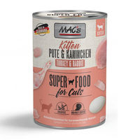 Produktbild von MAC's Katzenfutter Kitten Pute & Kaninchen Getreidefrei 6 x 400 g - 6 x 400 g