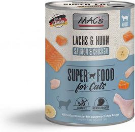 Produktbild von MAC's Katzenfutter Lachs und Huhn Getreidefrei Adult 6x800g