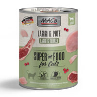 Produktbild von MAC's Katzenfutter Lamm & Pute Stückchen in Sauce getreidefrei mit hohem Fleischanteil 6 x 800 g - 6 x 800 g