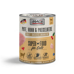 MAC's Katzenfutter Pute Huhn & Preiselbeere Getreidefrei Sensitive 6 x 800 g – Bild 1 von 3