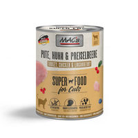 Produktbild von MAC's Katzenfutter Pute Huhn & Preiselbeere Getreidefrei Sensitive 6 x 800 g