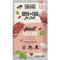 Produktbild von MAC's Katzennassfutter Pouch Kalb & Rind Adult Stückchen in Gelee getreidefrei 12 x 100 g - 12 x 100 g