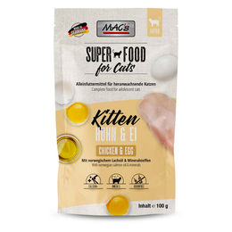 Produktbild von MAC's Kitten Katzenfutter Huhn & Ei Getreidefrei Ohne Zucker 12x100g