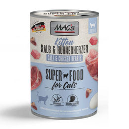 MAC's Kitten Nassfutter Kalb und Huhn Getreidefrei 6 x 400 g - 6 x 400 g – Bild 1 von 5