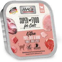 Produktbild von MAC's Kitten Nassfutter Katze Pute Ente Rind getreidefrei 16x100g - 16 x 100 g