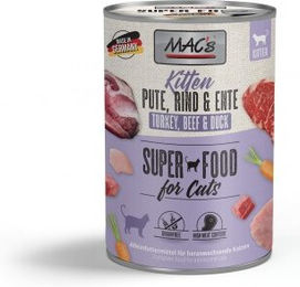 Produktbild von MAC's Kitten Nassfutter Pute Rind und Ente 6x400 g - 6 x 400 g