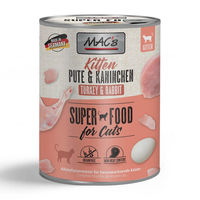 Produktbild von MAC's Kitten Nassfutter Pute und Kaninchen getreidefrei 6 x 800 g - 6 x 800 g