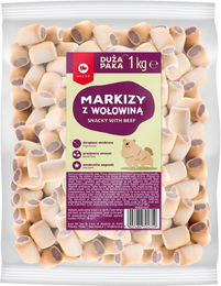 Produktbild von MAC's Marquises Rindfleisch Knusprige Belohnungssnacks für Hunde ohne Farb- und Aromastoffe 1kg - 1 kg