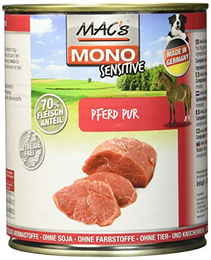 Mac's Mono Sensitive Hund-Nassfutter Pferd Monoprotein 6 x 800 g - 6 x 800 g – Bild 1 von 4