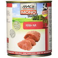 Produktbild von Mac's Mono Sensitive Hund-Nassfutter Pferd Monoprotein 6 x 800 g - 6 x 800 g