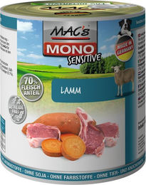 MAC's Mono Sensitive Hunde-Nassfutter Lamm getreidefrei monoprotein 6 x 800 g - 6 x 800 g – Bild 1 von 7