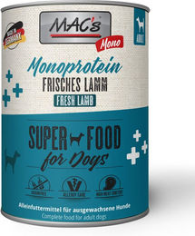 Produktbild von MAC's Mono Sensitive Hundefutter Lamm Getreidefrei Monoprotein Adult 24 x 800 g - 24 x 800 g