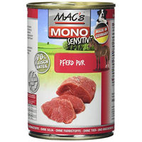 Produktbild von Mac's Mono Sensitive Pferd Pur Nassfutter für Pferde 6er Pack 6 x 400 g - 6 x 400 g