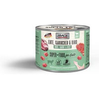 Produktbild von MAC's Nassfutter Katze Adult Ente Kaninchen und Rind mit hohem Fleischanteil 6x200 g - 6 x 200 g
