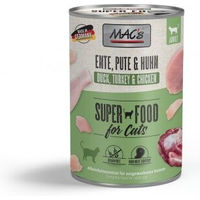 Produktbild von MAC's Nassfutter Katze Adult Ente Pute Huhn Getreidefrei 12x400 g - 12 x 400 g