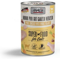 Produktbild von MAC's Nassfutter Katze Adult Huhn pur mit ganzen Geflügelherzen getreidefrei 24x400 g - 24 x 400 g
