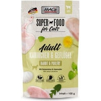 Produktbild von MAC's Nassfutter Katze Adult Kaninchen und Geflügel getreidefrei mit hohem Fleischanteil 24x100 g - 24 x 100 g