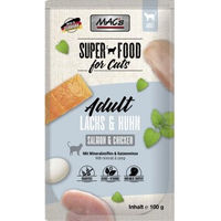 Produktbild von MAC's Nassfutter Katze Adult Lachs und Geflügel Getreidefrei 24x100 g - 24 x 100 g