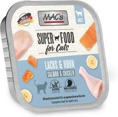 Produktbild von MAC's Nassfutter Katze Adult Lachs und Huhn mit hohem Fleischanteil 64x100 g - 64 x 100 g