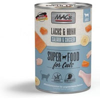 Produktbild von MAC's Nassfutter Katze Adult Lachs und Huhn Stückchen in Sauce getreidefrei 12x400 g - 12 x 400 g