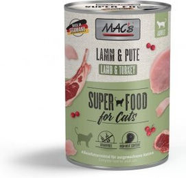 Produktbild von MAC's Nassfutter Katze Adult Lamm und Pute Stückchen in Sauce getreidefrei 6x400 g - 6 x 400 g