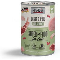 Produktbild von MAC's Nassfutter Katze Adult Lamm und Pute Stückchen in Sauce getreidefrei 6x400 g - 6 x 400 g