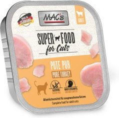 Produktbild von MAC's Nassfutter Katze Adult Pute mit hohem Fleischanteil ohne Farb- und Aromastoffe 16x100 g