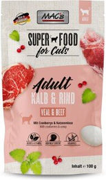 Produktbild von MAC's Nassfutter Katze Adult Rind und Kalb getreidefrei mit hohem Fleischanteil 12x100 g - 12 x 100 g