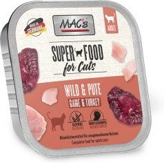 Produktbild von MAC's Nassfutter Katze Adult Wild und Pute mit hohem Fleischanteil 16x100 g
