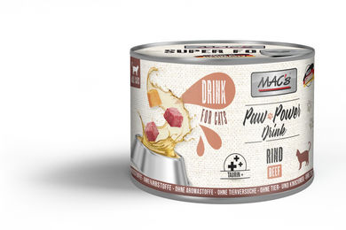 MAC's Paw Power Drink Rind Creme Leckerli für Katzen 6 x 200 g - 6 x 200 g – Bild 1 von 4