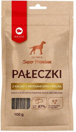 MAC's Super Premium Entensticks mit Kürbiskernen und Zitronenmelisse Belohnungssnack für Hunde mit hohem Fleischanteil 100 g - 100 g – Bild 1 von 3