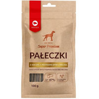 Produktbild von MAC's Super Premium Entensticks mit Kürbiskernen und Zitronenmelisse Belohnungssnack für Hunde mit hohem Fleischanteil 100 g - 100 g
